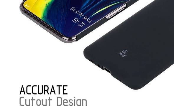 Crong Smooth Skin - Etui Samsung Galaxy A80 / A90 (czarny) - zdjęcie 7
