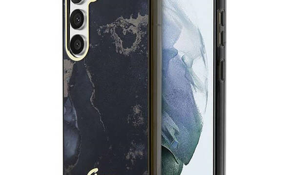 Guess Golden Marble Collection - Etui Samsung Galaxy S23+ (czarny) - zdjęcie 1