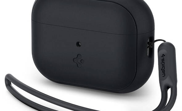 Spigen Silicone Fit Strap -  Etui do Apple AirPods Pro 1 / 2 (Czarny) - zdjęcie 1