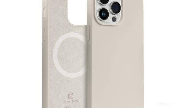 Crong Color Cover Magnetic - Etui iPhone 14 Pro Max MagSafe (kamienny be - zdjęcie 1