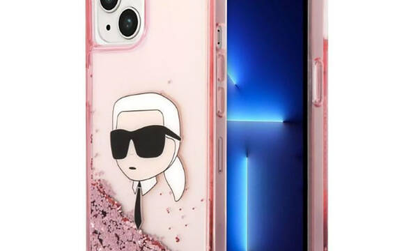 Karl Lagerfeld Liquid Glitter NFT Karl's Head - Etui iPhone 14 Plus (r - zdjęcie 1
