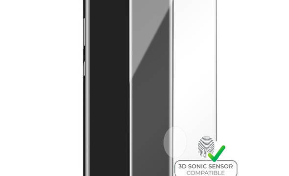 PURO Premium Full Edge Tempered Glass Case Friendly - Szkło ochronne hartowane na ekran Samsung Galaxy Note 10 (czarna ramka) - zdjęcie 1