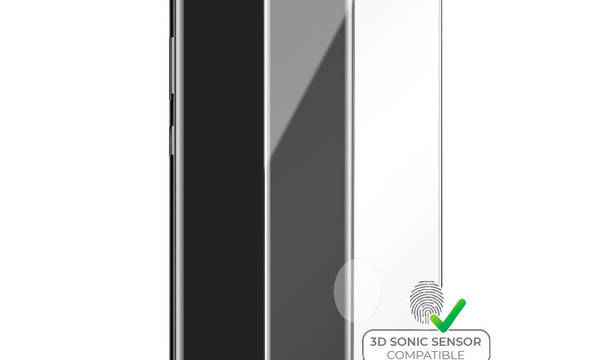 PURO Premium Full Edge Tempered Glass Case Friendly - Szkło ochronne hartowane na ekran Samsung Galaxy Note 10+ (czarna ramka) - zdjęcie 1