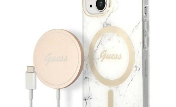 Guess Bundle Pack MagSafe IML Marble - Zestaw etui +  - zdjęcie 1