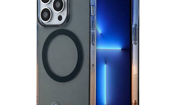 BMW Gradient Bumper MagSafe - Etui iPhone 14 Pro Max (Szary) - zdjęcie 1