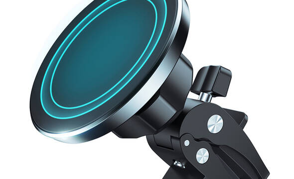 Crong Carclip Magnetic - Magnetyczny uchwyt samochodowy MagSafe (czarny) - zdjęcie 1