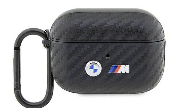 BMW Carbon Double Metal Logo - Etui AirPods Pro 2 (Czarny) - zdjęcie 1