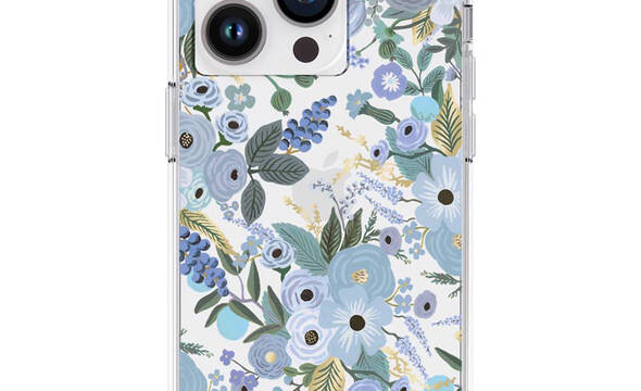 Rifle Paper Clear - Etui iPhone 14 Pro (Garden Party Blue) - zdjęcie 1
