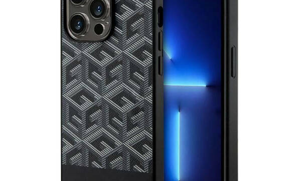 Guess GCube Stripes MagSafe - Etui iPhone 14 Pro Max (Czarny) - zdjęcie 1