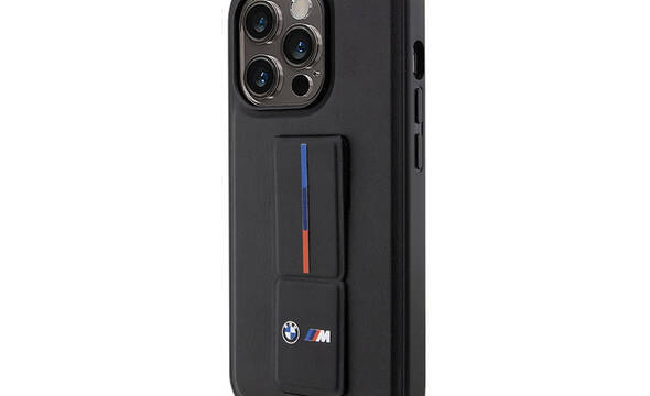 BMW Grip Stand Hot Stamp - Etui iPhone 14 Pro (czarny) - zdjęcie 1
