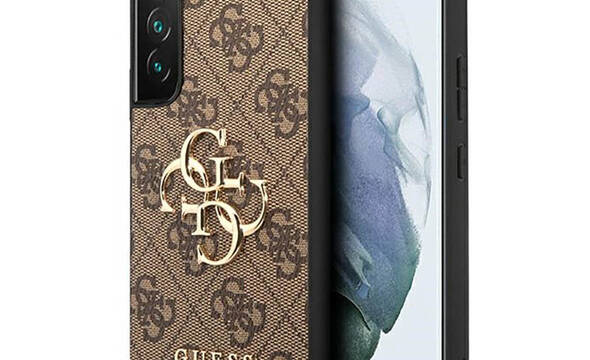 Guess 4G Big Metal Logo - Etui Samsung Galaxy S23 (bršzowy) - zdjęcie 1