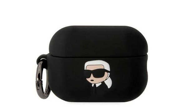 Karl Lagerfeld Silicone NFT Karl Head 3D - Etui AirPods Pro 2 (czarny) - zdjęcie 1