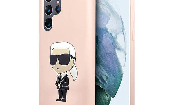 Karl Lagerfeld Silicone NFT Ikonik - Etui Samsung Galaxy S23 Ultra (różowy) - zdjęcie 1