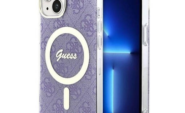 Guess 4G MagSafe - Etui iPhone 14 (Purpurowy) - zdjęcie 1