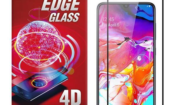 Crong Edge Glass 4D Full Glue - Szkło hartowane na cały ekran Samsung Galaxy A70 - zdjęcie 1