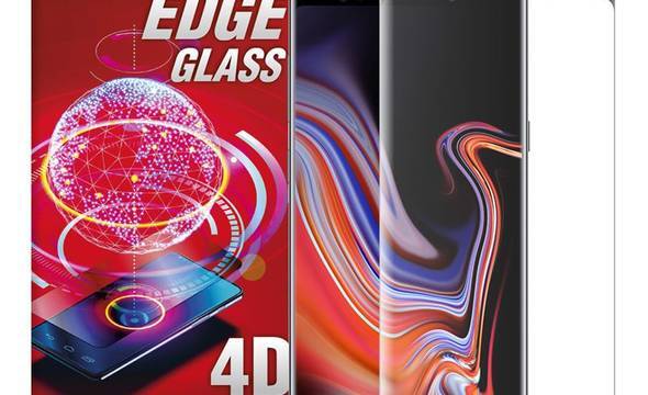 Crong Edge Glass 4D Full Glue - Szkło hartowane na cały ekran Samsung Galaxy Note 9 + ramka instalacyjna - zdjęcie 1