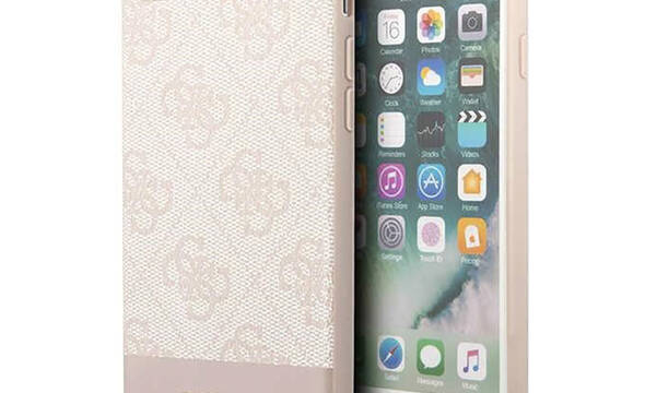 Guess 4G Bottom Stripe Collection - Etui iPhone iPhone SE (2022/2020) / 8 / 7  (r - zdjęcie 1