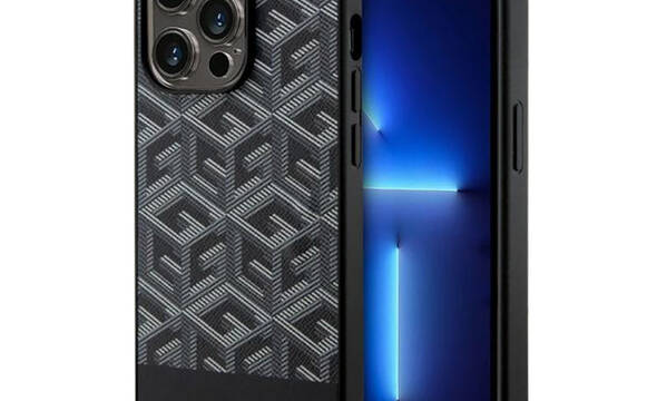 Guess GCube Stripes MagSafe - Etui iPhone 14 Pro (Czarny) - zdjęcie 1