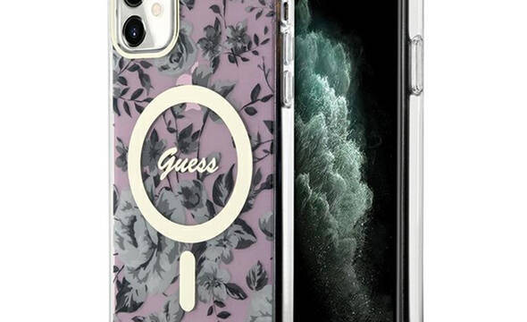Guess Flower MagSafe - Etui iPhone 11 (R - zdjęcie 1
