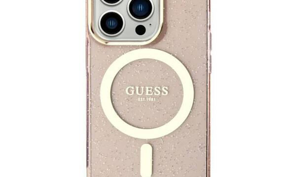 Guess Glitter Gold MagSafe - Etui iPhone 11 (R - zdjęcie 1