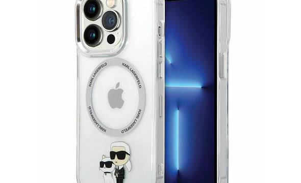Karl Lagerfeld IML NFT Karl & Choupette MagSafe - Etui iPhone 13 Pro (przezroczysty) - zdjęcie 1