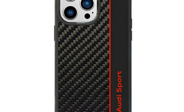 Audi Carbon Fiber Stripe - Etui iPhone 14 Pro Max (Czarny) - zdjęcie 1
