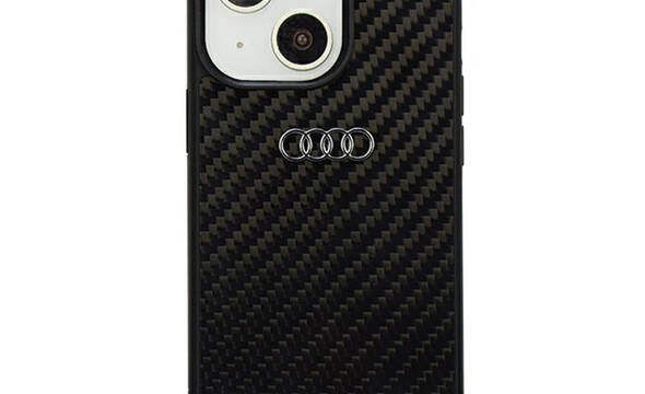 Audi Carbon Fiber - Etui iPhone 14 (Czarny) - zdjęcie 1