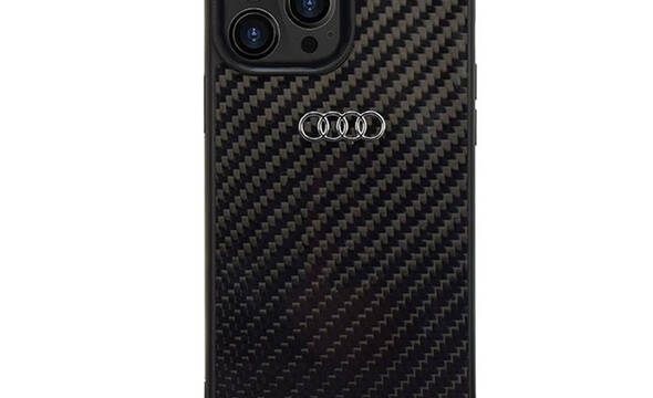 Audi Carbon Fiber - Etui iPhone 14 Pro Max (Czarny) - zdjęcie 1