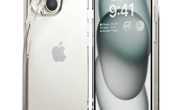 Crong Crystal Slim Cover - Etui iPhone 15 (przezroczysty) - zdjęcie 1