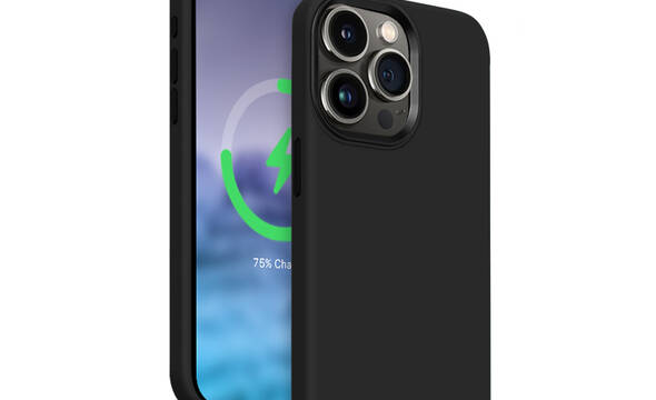 Crong Color Cover LUX Magnetic - Etui iPhone 15 Pro MagSafe (czarny) - zdjęcie 1