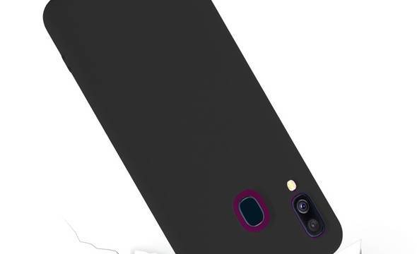 Crong Color Cover - Etui Samsung Galaxy A40 (czarny) - zdjęcie 2