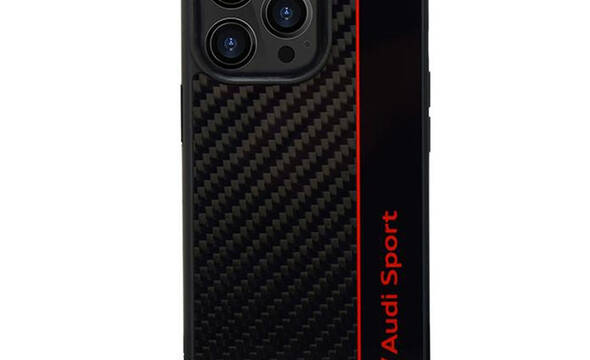Audi Carbon Fiber Stripe - Etui iPhone 13 Pro Max (Czarny) - zdjęcie 1