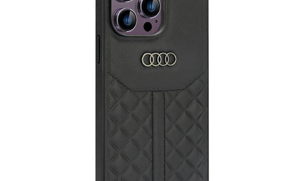 Audi Genuine Leather - Etui iPhone 14 Pro Max (Czarny) - zdjęcie 1