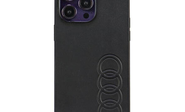 Audi Synthetic Leather - Etui iPhone 14 Pro Max (Czarny) - zdjęcie 1