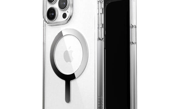 Speck Presidio Perfect-Clear MagSafe - Etui iPhone 15 Pro Max (Clear / Chrome Finish / Serene Silver) - zdjęcie 1