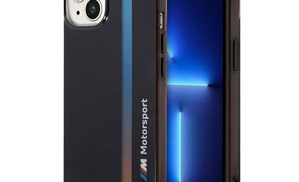 BMW Tricolor Stripe - Etui iPhone 14 (Czarny) - zdjęcie 1