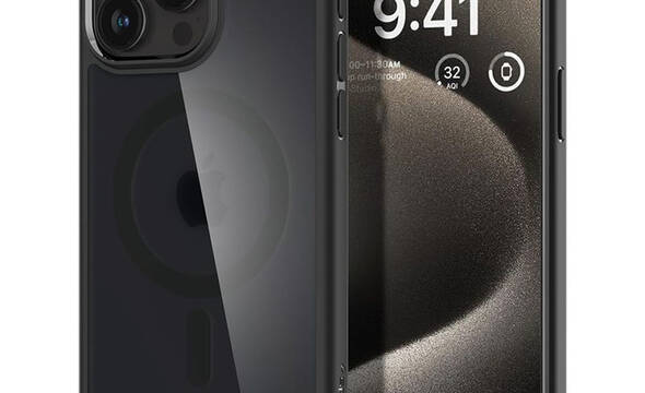 Spigen Ultra Hybrid Mag MagSafe - Etui do iPhone 15 Pro Max (Frost Black) - zdjęcie 1