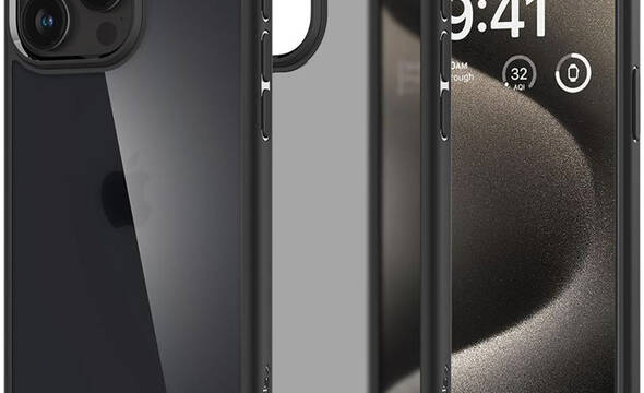 Spigen Ultra Hybrid - Etui do iPhone 15 Pro Max (Frost Black) - zdjęcie 1