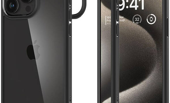 Spigen Ultra Hybrid - Etui do iPhone 15 Pro Max (Matte Black) - zdjęcie 1