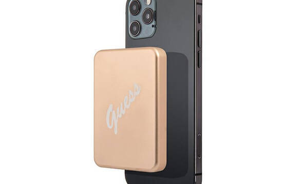 Guess Magnetic Wireless Power Bank Vintage - Power Bank indukcyjny 3000 mAh MagSafe (Z - zdjęcie 1