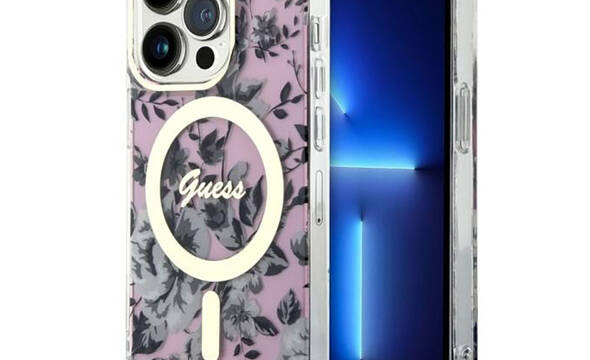 Guess Flower MagSafe - Etui iPhone 14 Pro Max (R - zdjęcie 1
