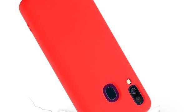Crong Color Cover - Etui Samsung Galaxy A40 (czerwony) - zdjęcie 2