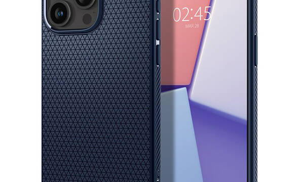 Spigen Liquid Air - Etui do iPhone 15 Pro (Navy Blue) - zdjęcie 1