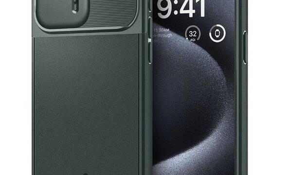 Spigen Optik Armor Mag MagSafe - Etui do iPhone 15 Pro (Abyss Green) - zdjęcie 1