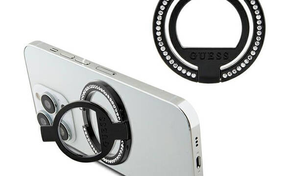 Guess MagSafe Ring Stand Rhinestone - Magnetyczny uchwyt na palec do telefonu z funkcj - zdjęcie 1