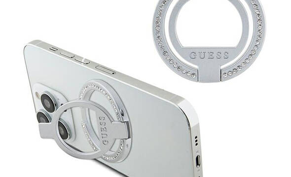 Guess MagSafe Ring Stand Rhinestone - Magnetyczny uchwyt na palec do telefonu z funkcj - zdjęcie 1