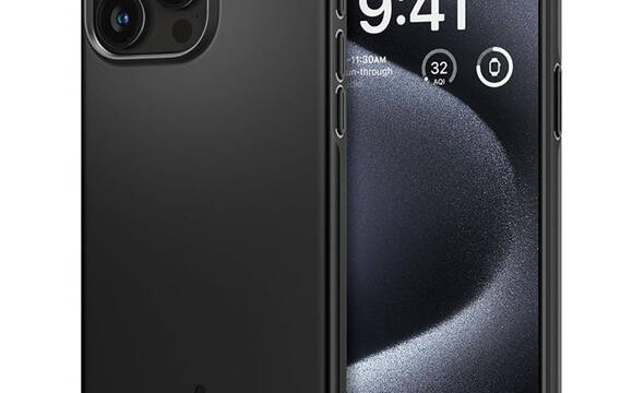 Spigen Thin Fit - Etui do iPhone 15 Pro (Czarny) - zdjęcie 1