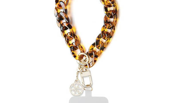 Guess Universal Big Hand Strap Acrylic 4G Charm - Uniwersalny pasek do telefonu (Br - zdjęcie 1