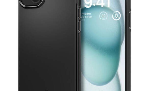 Spigen Thin Fit - Etui do iPhone 15 (Czarny) - zdjęcie 1