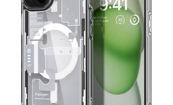 Spigen Ultra Hybrid Mag MagSafe - Etui do iPhone 15 (Zero One White) - zdjęcie 1
